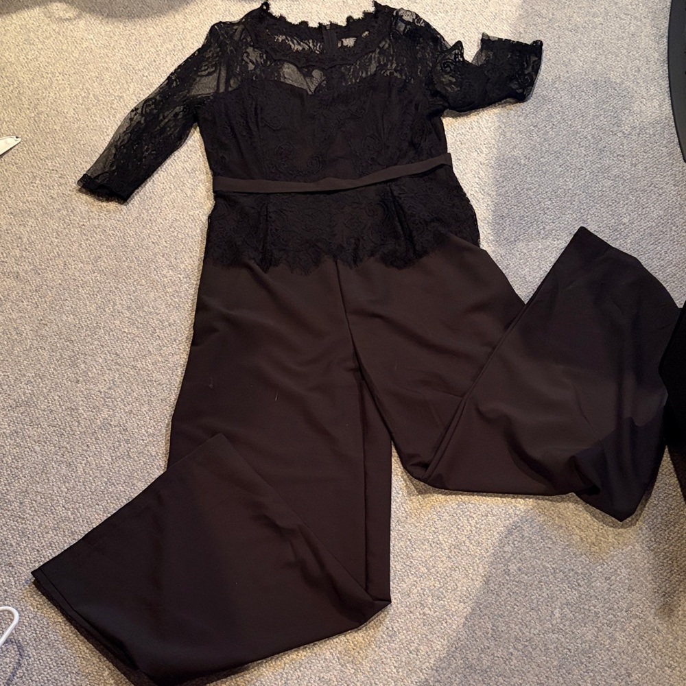 Elegant Black Lace Jumpsuit